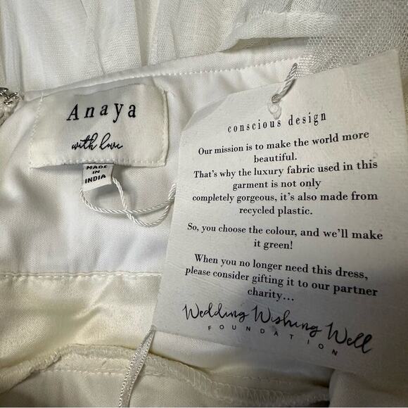 NWT Anaya With Love Maternity Tulle Midaxi Dress in White Size 10 $132 - Picture 10 of 14
